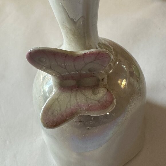 Lot of 5 Various Collectible Bells 4 Porcelain/Ceramic one Brass/Wood - Picture 7 of 12